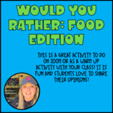 Would You Rather: Food Edition
