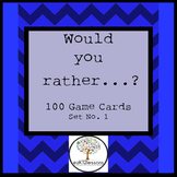 Would You Rather...? Printable Game Cards, Set of 100--Set No.1