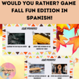 Would You Rather? Game Fall Edition in Spanish Qué Prefier