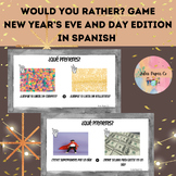 Would You Rather? Game New Year's Eve and Day Edition in Spanish