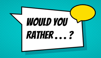Preview of Would You Rather? Google Slides Game Template