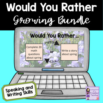Preview of Would You Rather EDITABLE Growing Bundle
