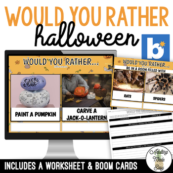 Preview of Would You Rather - Halloween Activity
