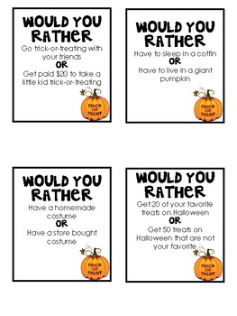 Would you rather halloween