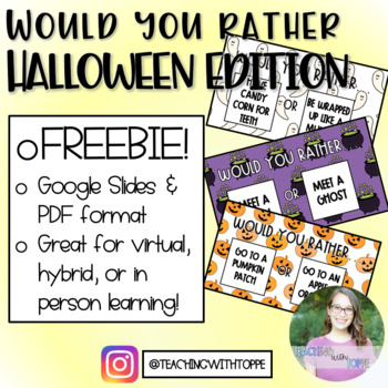 Preview of Would You Rather: Halloween Edition | Virtual Game