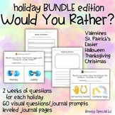 Would You Rather? Holiday BUNDLE Questions + Journal Promp