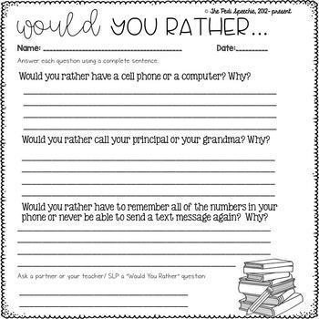 would you rather questions for students