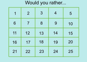 Preview of Would You Rather... (Interactive Ice Breaker)