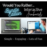 Would You Rather Interactive Jamboards Year-long Growing Bundle