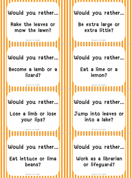 Using Would You Rather Questions with English Language Learners