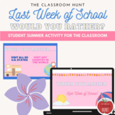 Would You Rather Last Week of School Summer Activity Game - Last Day of School