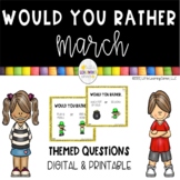 Would You Rather MARCH - St. Patrick's Day Printable and Digital