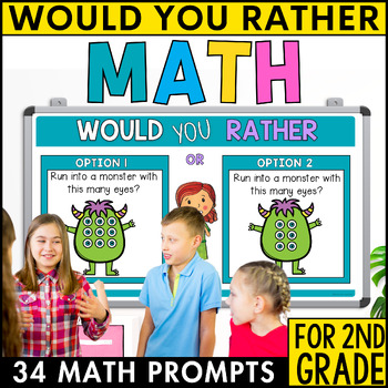 Preview of Would You Rather Math for 2nd Grade - Back to School Math activity 