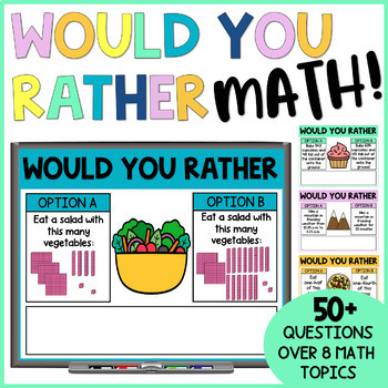 Preview of Would You Rather Math | Numeracy Routine | Warm Up | Math Talk