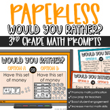 Would You Rather Math Prompts 3rd Grade | Number Talks Num