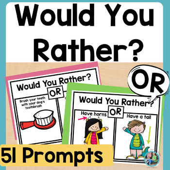 Preview of Would You Rather This or That Opinion Writing Prompts Morning Meeting Slides