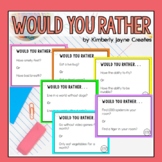 Would You Rather Opinion Question Writing Task Cards