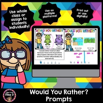 Preview of Would You Rather? Prompt - Slides | Opinion Writing
