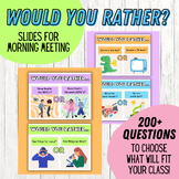 Would You Rather Questions - 200+ Daily Slides