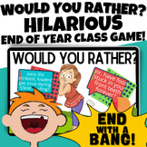 Would You Rather Questions End Of Year Activities Games La