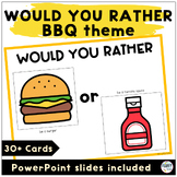 Would You Rather Summer Edition BBQ Theme for End of The Y