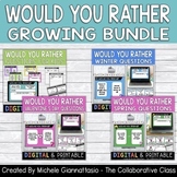 Would You Rather Questions Growing Bundle | Print & Digital