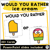 Would You Rather Summer Edition Ice Cream Theme for End of