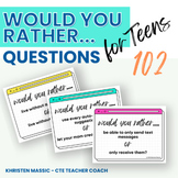 Printable Would You Rather Questions for Teens - Middle Sc
