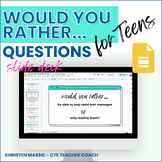Would You Rather Questions Slide Deck - Middle School and 