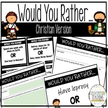 Preview of Would You Rather - Religious Version - Print and Digital Options