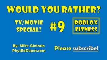 Would You Rather Roblox Fun Fitness Video 9 Distance Learning Pe At Home - roblox fitness video