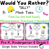 Would You Rather - SILLY - Math Talks & Math Centers -Digi