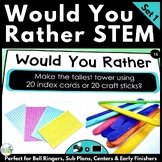 Would You Rather STEM Bell Ringers or STEM Centers Set 1