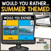 Would You Rather SUMMER THEMED | Google Slides | Writing