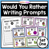 Would You Rather Writing Prompts Set One | This or That | 