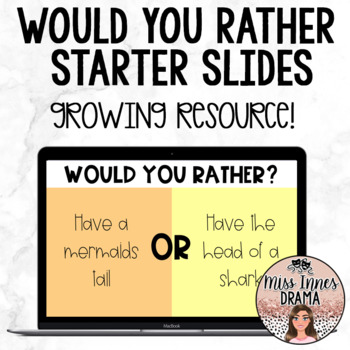 Preview of Would You Rather Slides