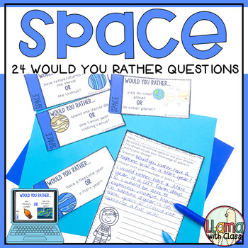 Preview of Space Would You Rather Questions - Space Supplemental Activity Warm-Up + Writing