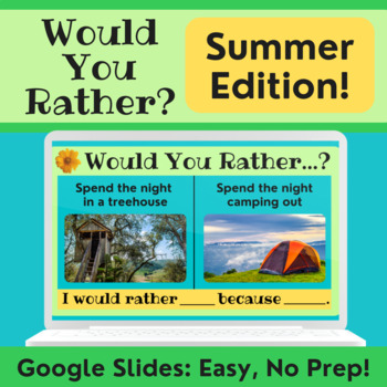 Would You Rather Summer Edition! by Keep Calm Love to Learn | TPT