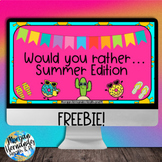 Would You Rather: Summer Edition- FREEBIE