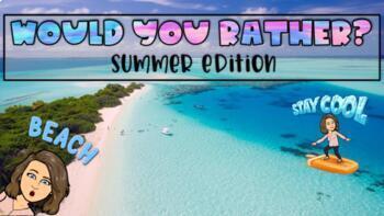 Preview of Would You Rather | Summer Edition | Google Slides | Interactive Games