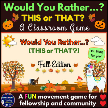 Preview of Would You Rather...? | THIS or THAT? - Fall Edition