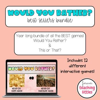 Preview of Would You Rather | This or That | Interactive Games | YEAR LONG BUNDLE