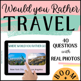 Would You Rather | Travel & Transport BOOM CARDS | This or