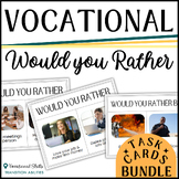 Would You Rather VOCATIONAL EXPLORATION | Task Cards BUNDLE