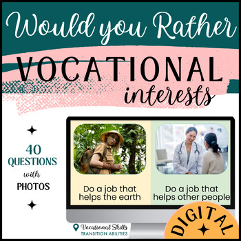 Preview of Would You Rather | VOCATIONAL INTERESTS | Digital Game & Activity