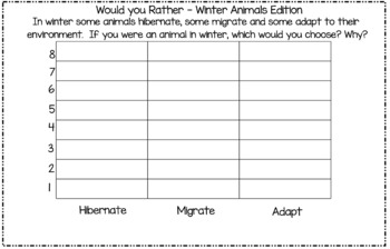 Preview of Would You Rather - Winter Animals