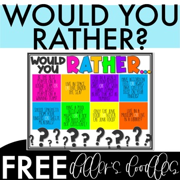 Preview of Would You Rather? Writing Prompts!