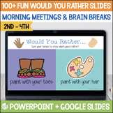 Would You Rather? slides for morning meetings