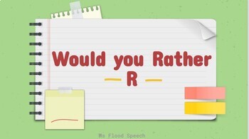 Would you rather Prevocalic R