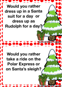 Would you rather..?? Christmas Edition by Second Grade Poppy | TpT